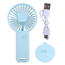 Handheld  Fan Portable USB Desk Fan 3 Speeds Adjustable Small Cooling Fan for Travel, Commute, , Office Dropship