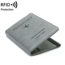 Pu Leather Strap Passport Bag RFID Passport Holder Protective Cover Travel Wallet Card Bag Ticket Holder Pass Cover