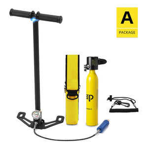 DIDEEP Diving System Mini Scuba Oxygen Cylinder Air Tank Scuba Reserve Air Tank Pump Snorkeling Gear Snorkeling Diving Equipment