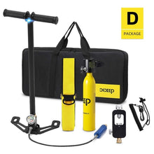 DIDEEP Diving System Mini Scuba Oxygen Cylinder Air Tank Scuba Reserve Air Tank Pump Snorkeling Gear Snorkeling Diving Equipment