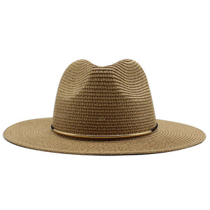 Summer Hat Women Panama Straw Hat Fedora Beach Vacation Wide Brim Visor Casual Summer Sun Hats for men Sombrero 2020