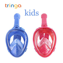 Children Snorkel Diving Mask for kids Swimming Training Full Face Mask Scuba Equipment mergulho For Gopro Free Breath Gear Tube