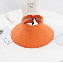 LaMaxPa New Women Summer Visors Hat Foldable Sun Hat Wide Large Brim Beach Hats Straw Hat chapeau femme Beach UV Protection Cap