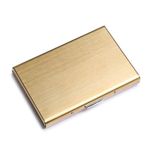 Anti-Scan RFID 1 PC Aluminum Metal Credit Card Holder Slim Blocking Wallet Case Business Card Protection Holder Case