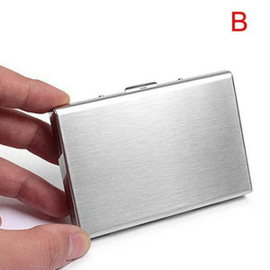 Anti-Scan RFID 1 PC Aluminum Metal Credit Card Holder Slim Blocking Wallet Case Business Card Protection Holder Case