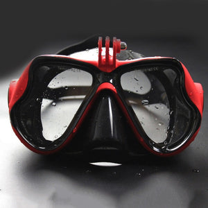 Snorkeling Mask Snorkel Tube Set Diving Mask Anti-Fog Swimming Diving Goggles Snorkel Tube For GoPro Underwater Sports Camera