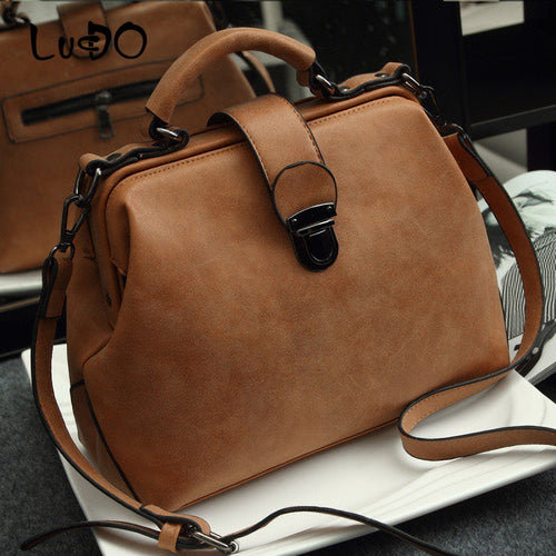 Women Doctor Bag 2020 Mobile Messenger Shoulder Clutch Large Capacity Ladies Scrub Leather Leather Handbag