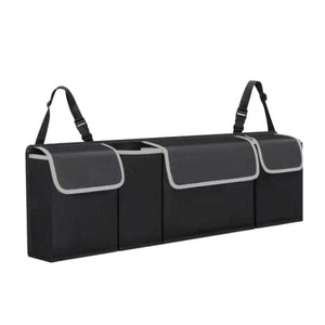 Kongyide 2020 Car Rear Seat Hanging Storage Bag Black Waterproof Storage High Capacity Pocket Shape Seat Back Organizers Trunk