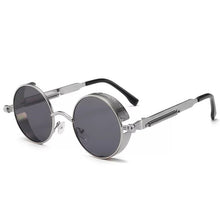 Men And Women Classic Steampunk Sunglasses Men And Women Sunglasses Luxury Brand Retro Round Sunglasses Metal Glasses Retro