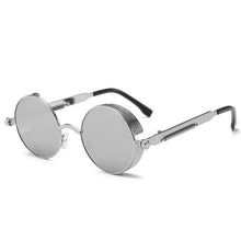 Men And Women Classic Steampunk Sunglasses Men And Women Sunglasses Luxury Brand Retro Round Sunglasses Metal Glasses Retro