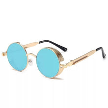 Men And Women Classic Steampunk Sunglasses Men And Women Sunglasses Luxury Brand Retro Round Sunglasses Metal Glasses Retro