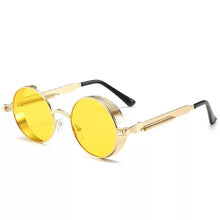 Men And Women Classic Steampunk Sunglasses Men And Women Sunglasses Luxury Brand Retro Round Sunglasses Metal Glasses Retro