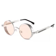 Men And Women Classic Steampunk Sunglasses Men And Women Sunglasses Luxury Brand Retro Round Sunglasses Metal Glasses Retro