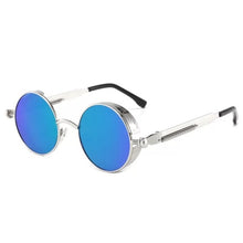 Men And Women Classic Steampunk Sunglasses Men And Women Sunglasses Luxury Brand Retro Round Sunglasses Metal Glasses Retro