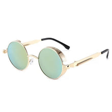 Men And Women Classic Steampunk Sunglasses Men And Women Sunglasses Luxury Brand Retro Round Sunglasses Metal Glasses Retro