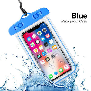 Shelbox Luminous Waterproof Smartphone Case For Phone Pouch Bag 6.5" Underwater Phone Case For iPhone 11 Huawei Xiaomi Universal