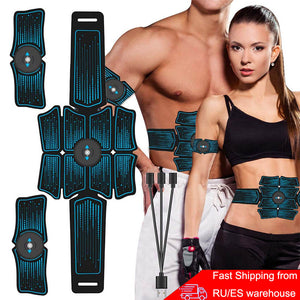 EMS Abdominal Belt Electrostimulation ABS Muscle Stimulator Hip Muscular Trainer Toner Home Gym Fitness Equipment Women Men