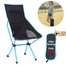 Portable Ultralight Folding Chair Superhar Camping Beach Chair High Load Aluminiu Fishing Hiking Picnic BBQ Seat Outdoor Tools