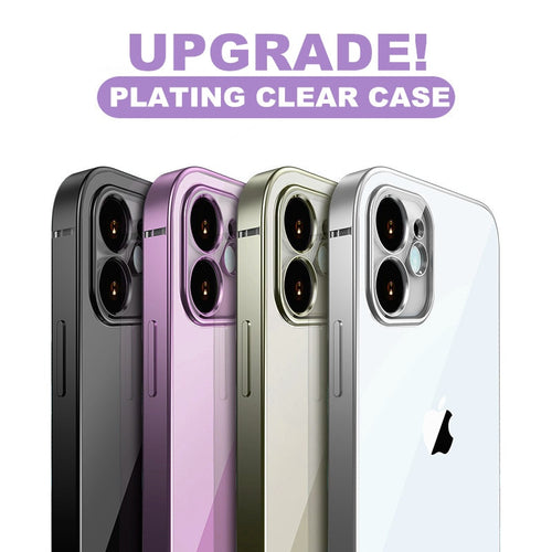 Classic Plating Frame Transparent Case For iPhone SE 2020 Clear Silicone Cover For iPhone 12 11 Pro XS Max XR X 10 7 8 6 6S PIus