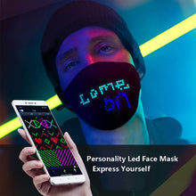 Led Face Mask Colorful Display Text Animation Graffiti Phone Wireless Control  Glow Masks USB Charging Mouth Mask Party Cosplay
