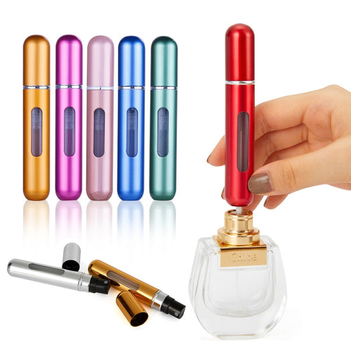 5ml 8ml Portable Mini Refillable Perfume Bottle With Spray Scent Pump Empty Cosmetic Containers Spray Atomizer Bottle For Travel