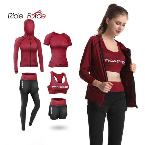 Women Jogging Sets Sports Suit Yoga Wear Gym Fitness Clothing for Woman Outdoor Running Training Workout Quick Dry