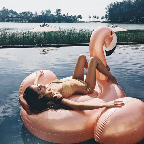 Giant Inflatable Flamingo Swimming Ring Float Water Mattress Bed Pool Party Beach Adult Kids Swim Circl Summer Holiday Toys