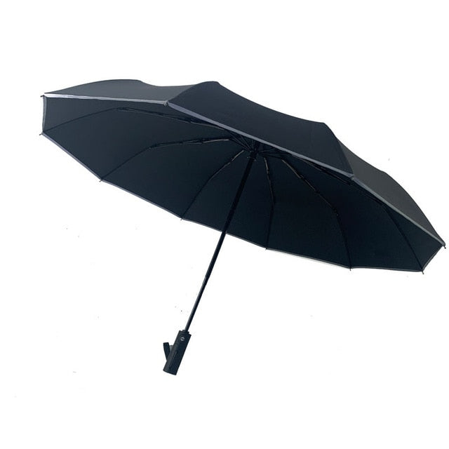 High-quality Male and Female Business Automatic Double Reinforcement Super Large Folding Sunscreen Umbrella Ten Bone Umbrella