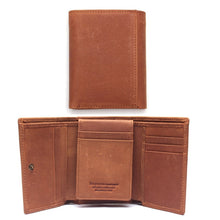 RFID Wallet Antitheft Scanning Leather Hasp Leisure Men's Slim Mini Case Credit Card Trifold Purse