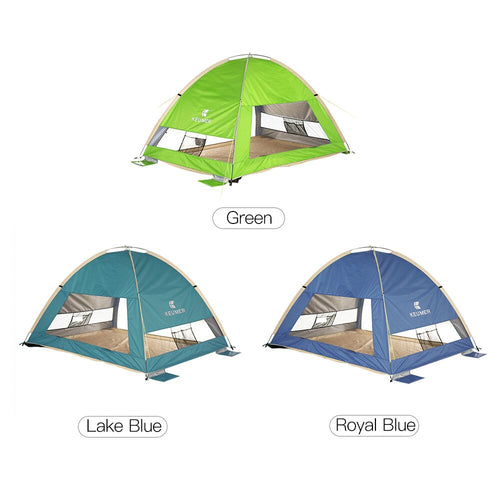 Automatic Instant Beach Shade Tent Portable Outdoor Camping Tent 3 People Easy Popup UV Protection Sunshade Awning Travel Hiking