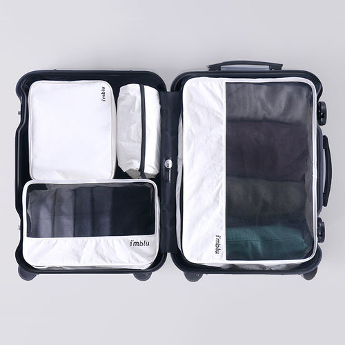 DuPont Paper Travel Luggage Organizer-High Quality Carryon Lightweight Packing Cubes Storage Bags