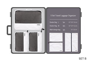 DuPont Paper Travel Luggage Organizer-High Quality Carryon Lightweight Packing Cubes Storage Bags