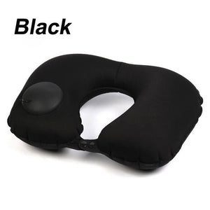 New Automatic Inflatable Travel Pillow U-Shape Airplane Neck Pillow Folding Portable Cushion Support Headrest Nap Car Pillow